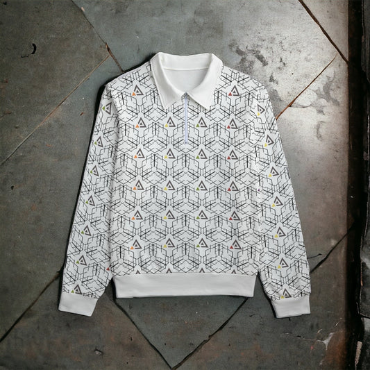 100% Cotton Half Zip Lapel Sweatshirt