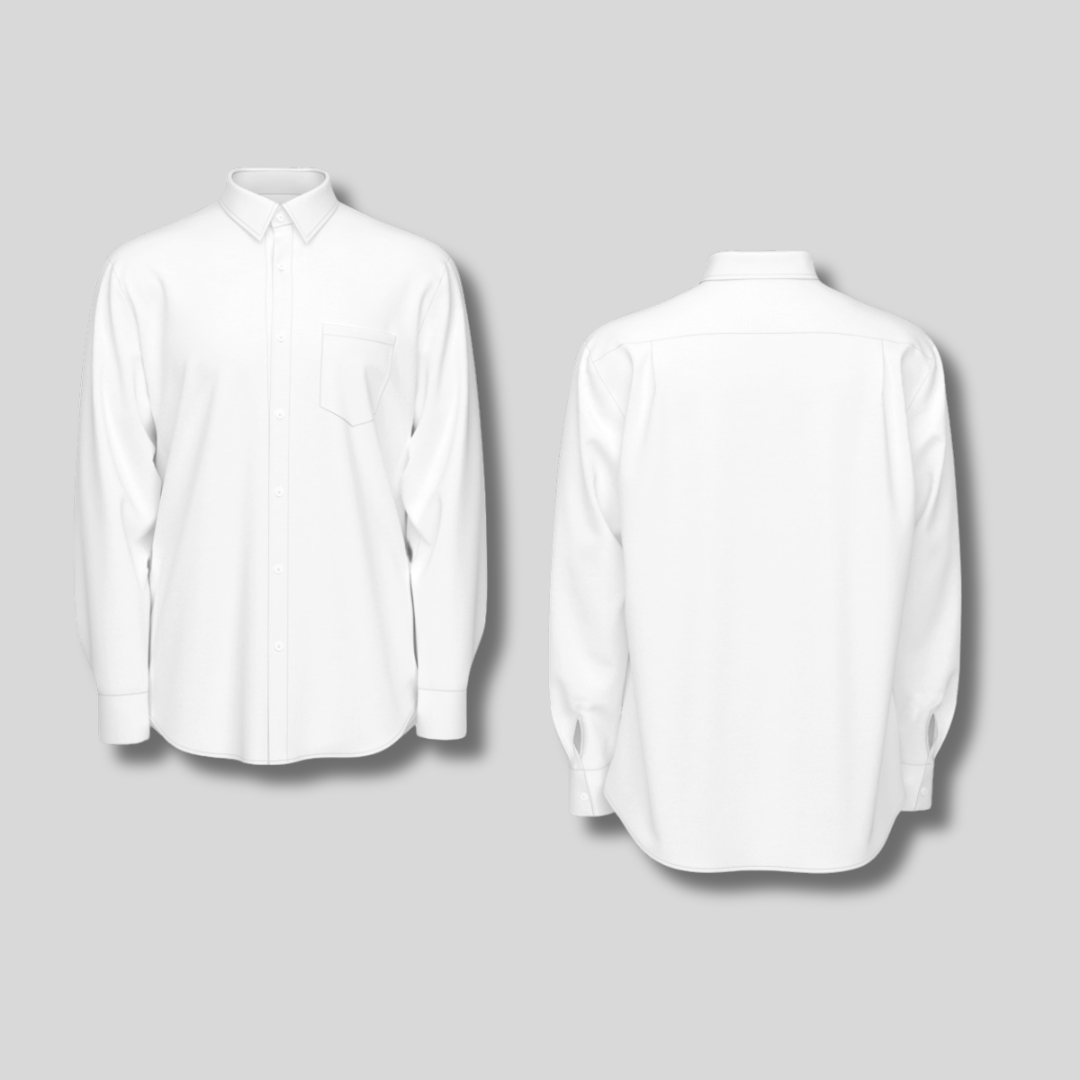 Men's Long Sleeve Cotton Poplin Shirt