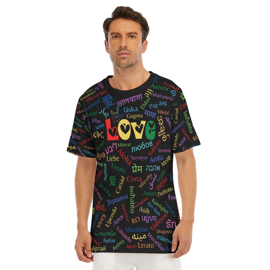 100% Cotton Men's O-Neck Love T-Shirt