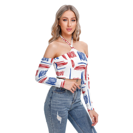 Women's Halter Lace-up Top